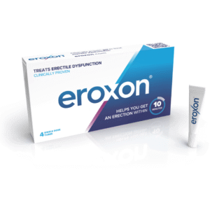 Eroxon Erectile Dysfunction Treatment Gel, New Clinically Proven Topical Gel, Helps Get an Erection Within 10 Minutes, 4 Single Use Tubes